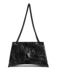 Balenciaga Shopper Crush Chain Shoulder Bag Schwarz