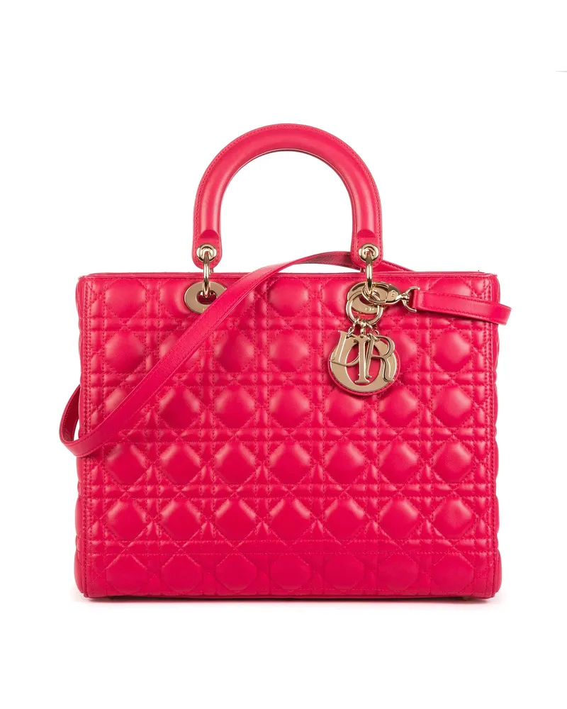 Dior Crossbody Bags Lady Dior Large pink Rosa