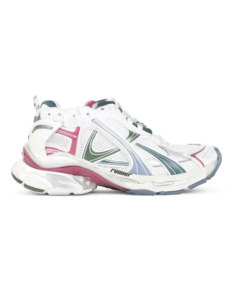 Balenciaga Low-Top Sneaker Runner White Polyurethane Sneakers weiß Weiß