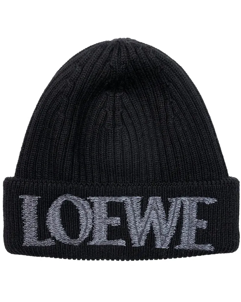 Loewe Caps & Mützen  BEANIE BLACK schwarz Schwarz
