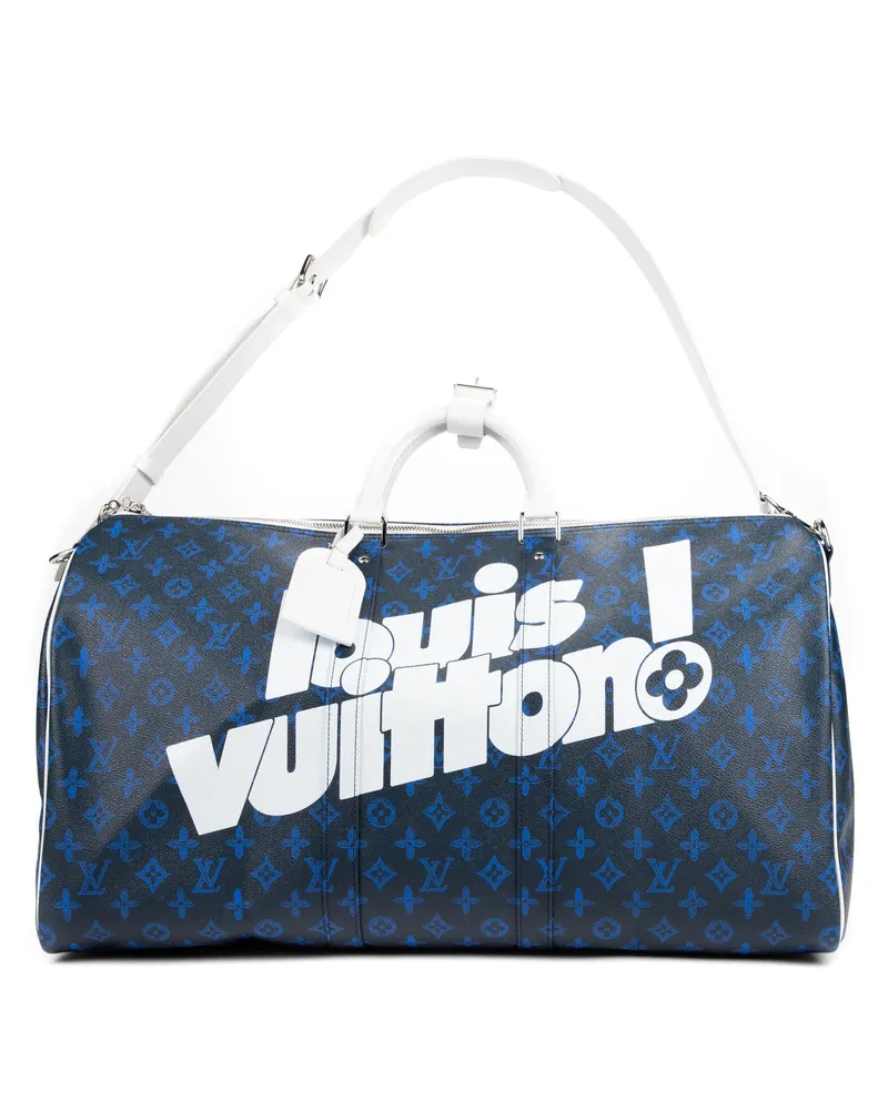 Louis Vuitton Crossbody Bags Capsule Collection Everyday Keepall Bandouliere 50 blau Blau
