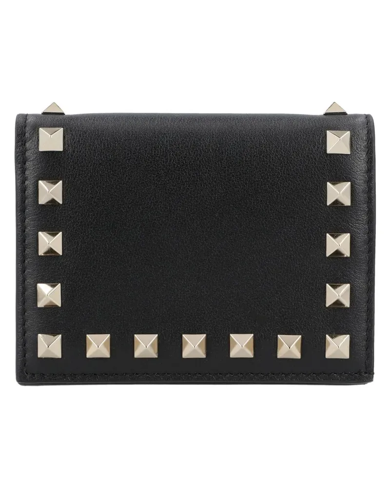 Valentino Garavani Portemonnaie Small Rockstud Calfskin Wallet schwarz Schwarz