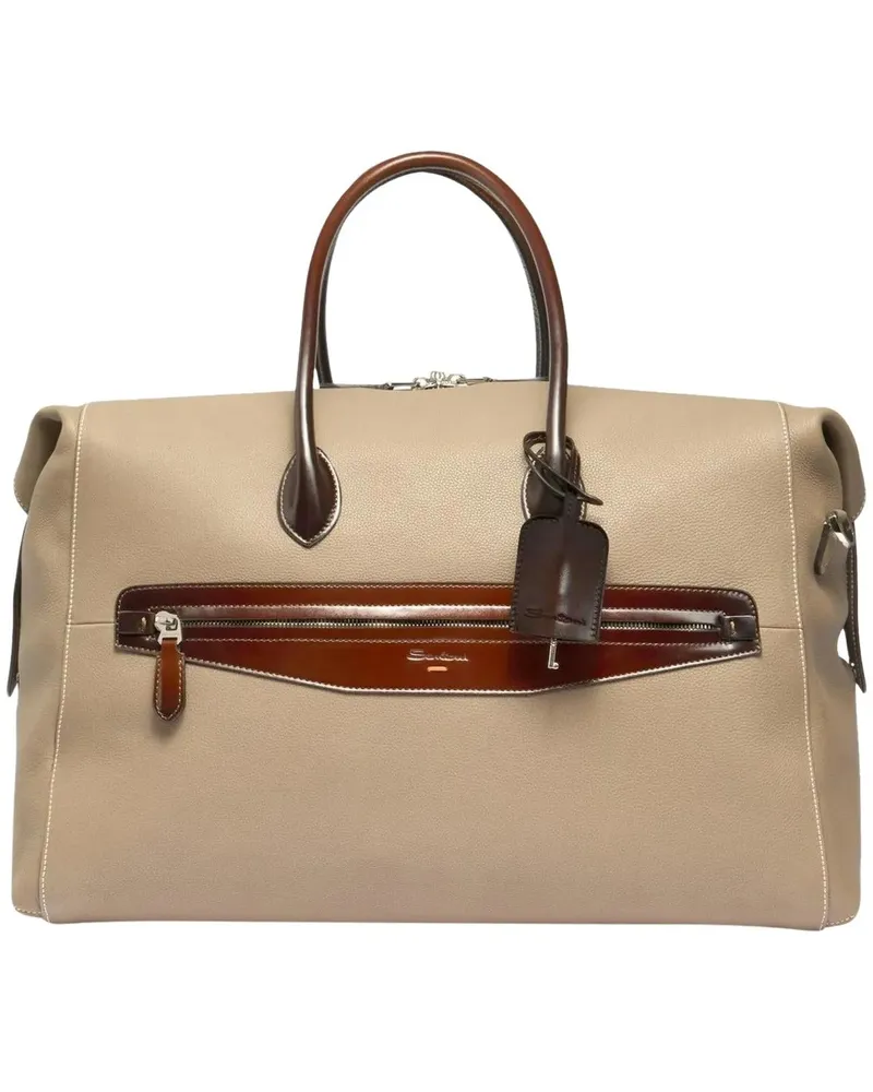 Santoni Businesstaschen & Reisegepäck Heren New Borsome beige Beige