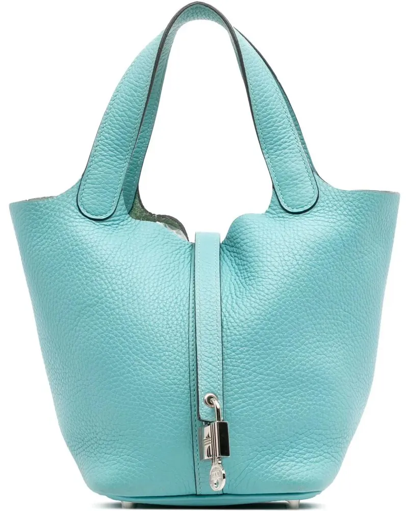 Hermès Crossbody Bags Clemence Picotin Lock 18 blau Blau