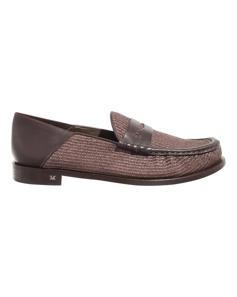 Max Mara Loafer Strawloafer braun Braun