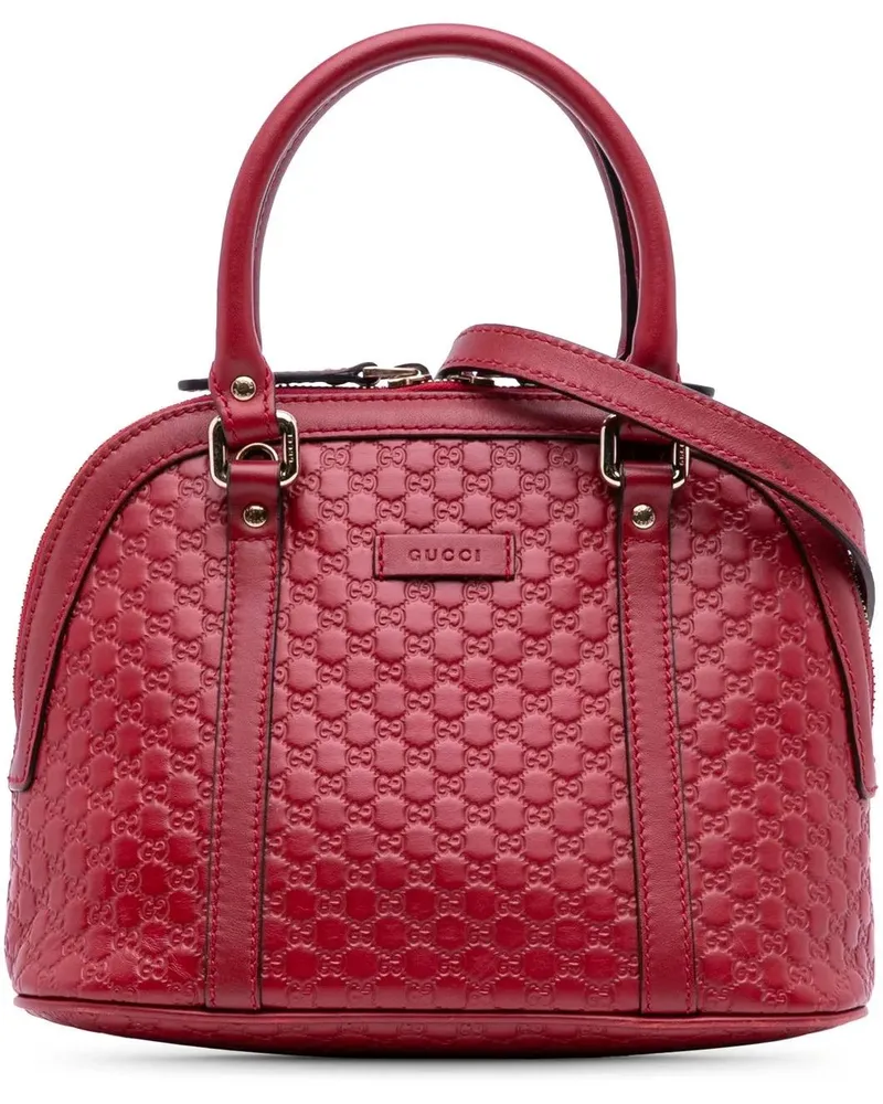 Gucci Hobo Bags Mini Microssima Dome Satchel rot Rot