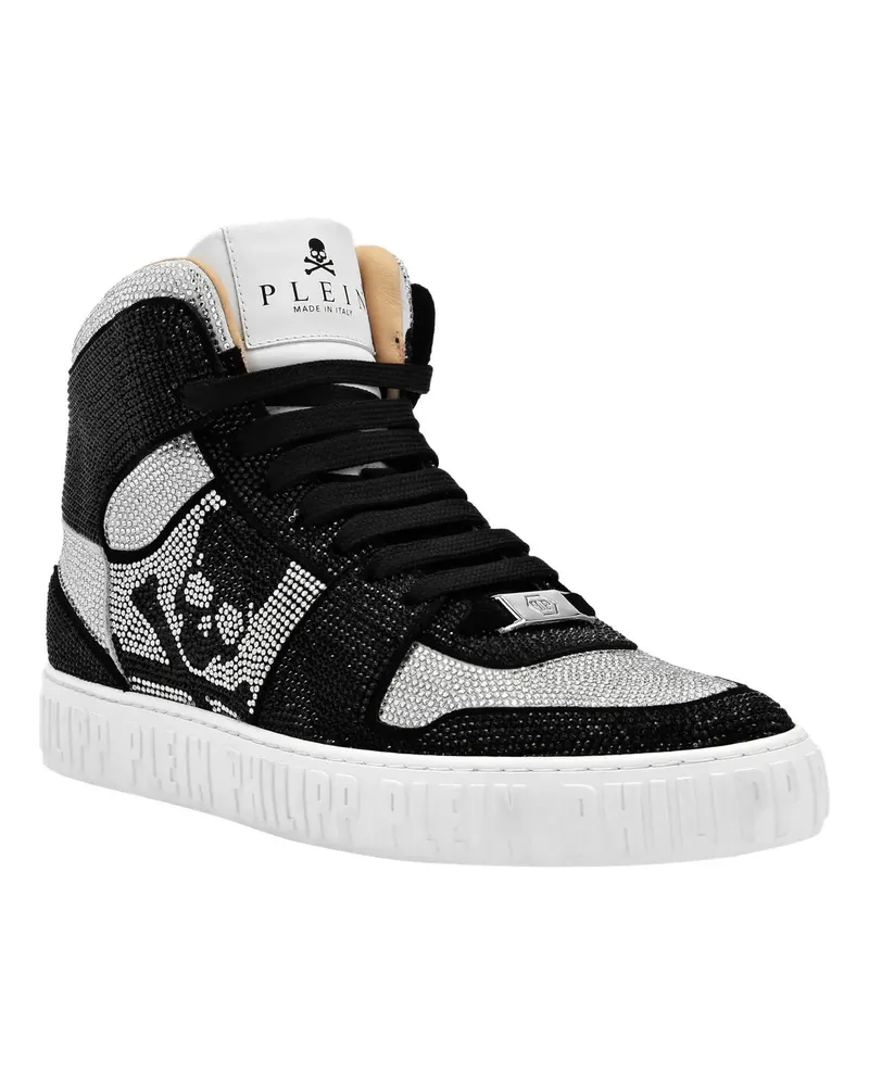 Philipp Plein Low-Top Sneaker Hightop-Sneaker Notorious Mit Schmucksteinen schwarz Schwarz