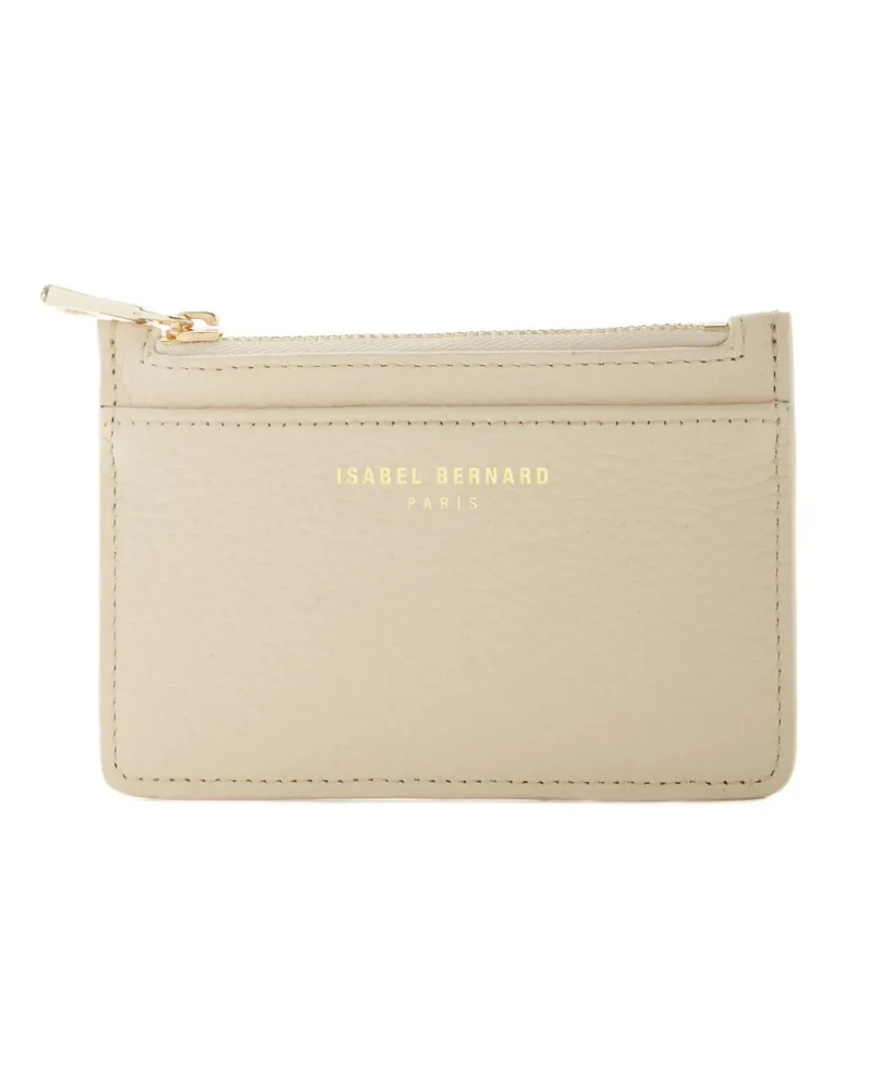 Isabel Bernard Portemonnaie Honoré Aveline Cream Calfskin Leather Card Holder beige Beige