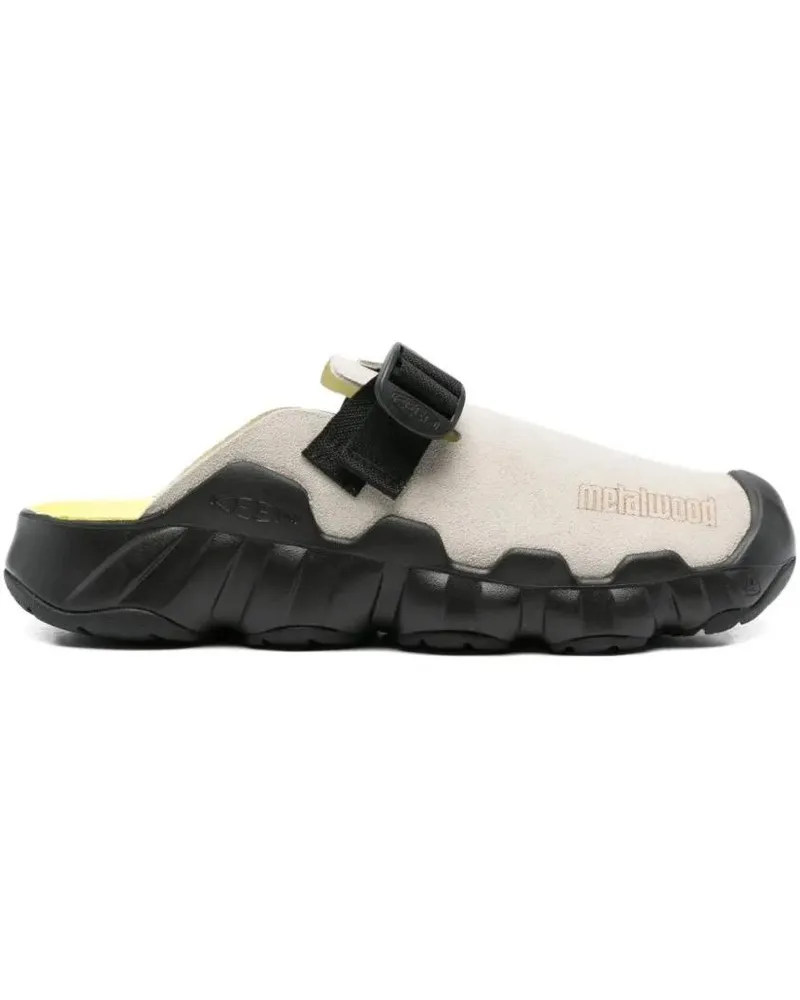 Keen Loafer Textured Leather Sandals With Adjustable Strap schwarz Schwarz