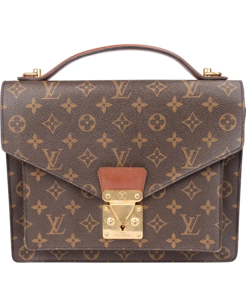 Louis Vuitton Crossbody Bags  Canvas Monogram Monceau Handbag braun Braun