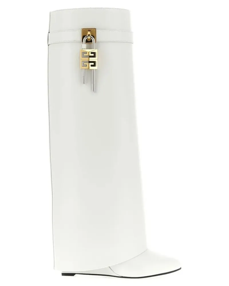Givenchy Stiefel 'Shark Lock' Boots weiß Weiß