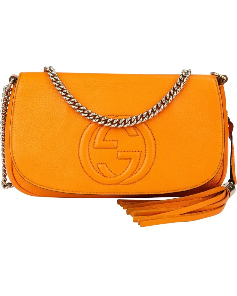 Gucci Crossbody Bags  Orange Leather GG Soho Crossbody Bag orange Orange