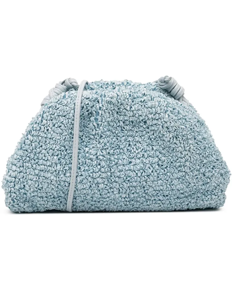 Bottega Veneta Hobo Bags Boucle Curly Raffia The Mini Pouch Crossbody blau Blau