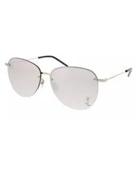 Saint Laurent Sonnenbrillen SL 328/K M-002 61 Sunglass Unisex Metaltal Silber