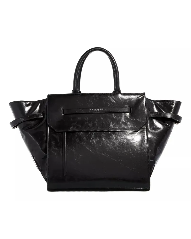 Liebeskind Shopper Lora Paper Touch Crinkle Satchel L Schwarz