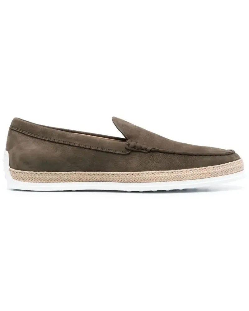 TOD'S Loafer Suede Slip-On Loafers grau Grau
