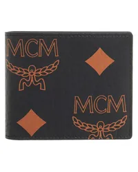 MCM Portemonnaies Aren Maxi Mn Small Wallet Schwarz