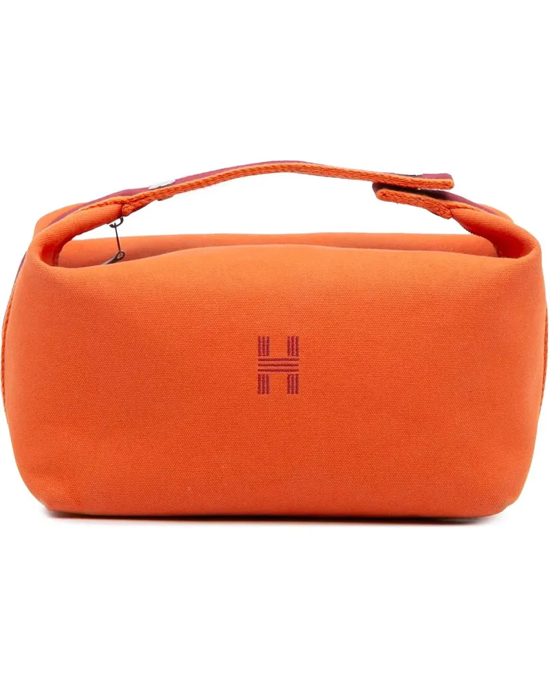 Hermès Kosmetiktaschen Large Canvas Bride A Brac Case orange Orange