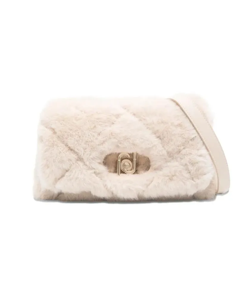 Liu Jo Hobo Bags Quilted Plush Shoulder Bag beige Beige