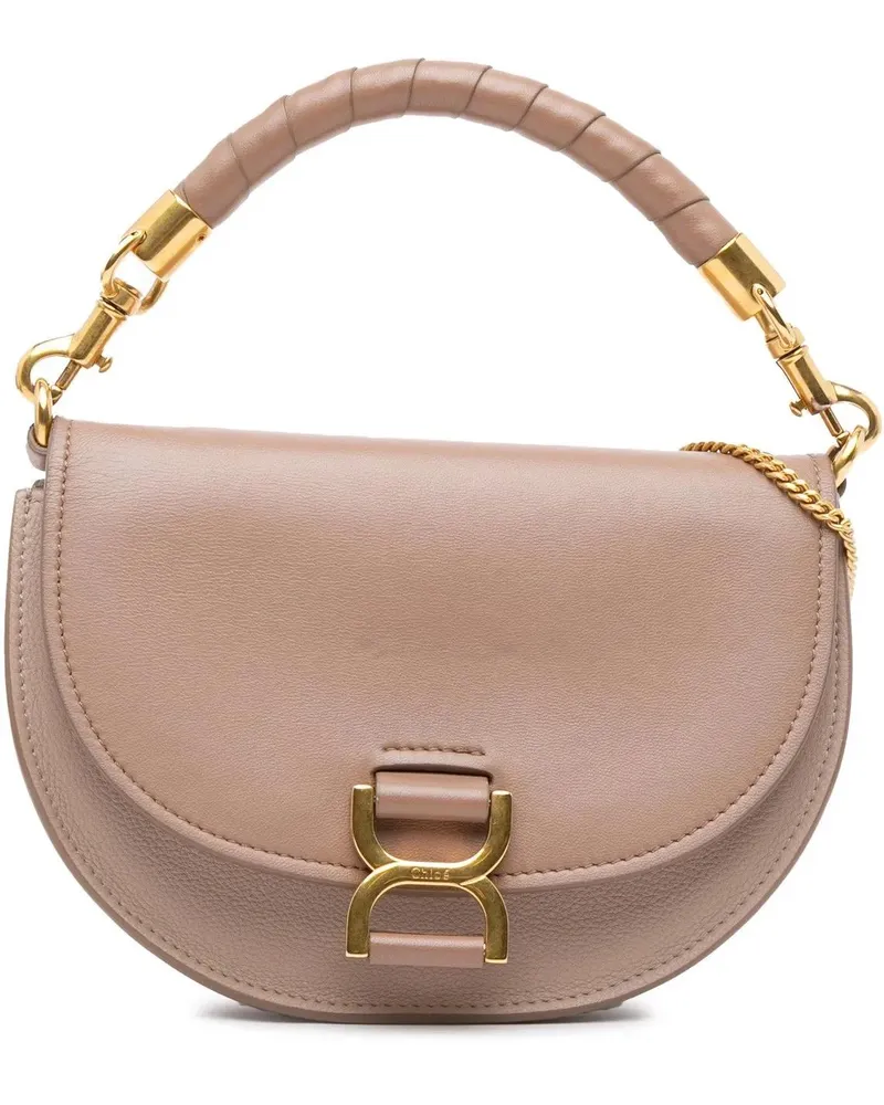 Chloé Hobo Bags 2010-2025 Grained Calfskin Marcie Chain Flap braun Braun