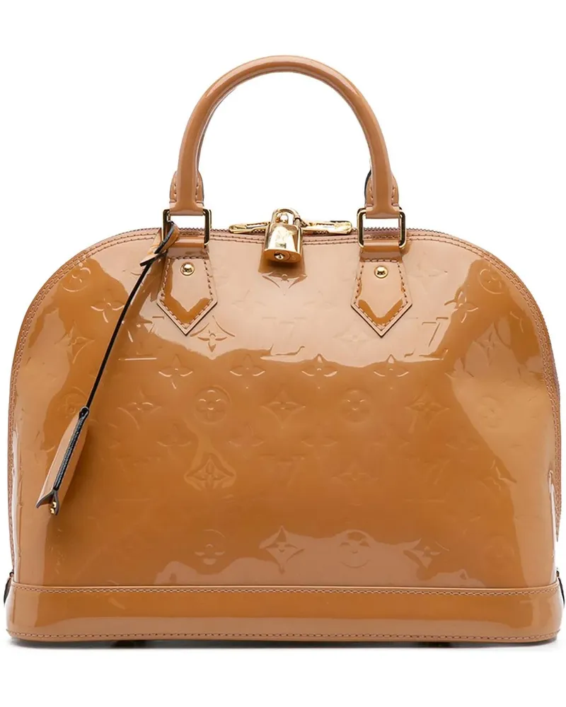 Louis Vuitton Crossbody Bags Monogram Vernis Alma PM braun Braun