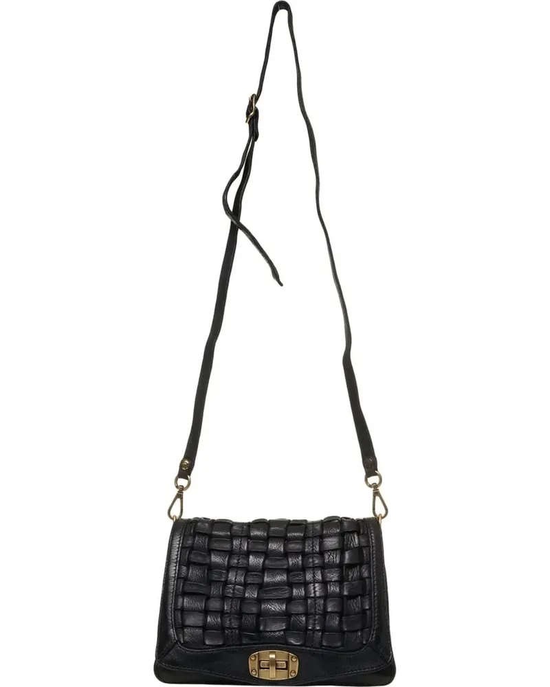 Campomaggi Hobo Bags Leather Shoulder Bag schwarz Schwarz