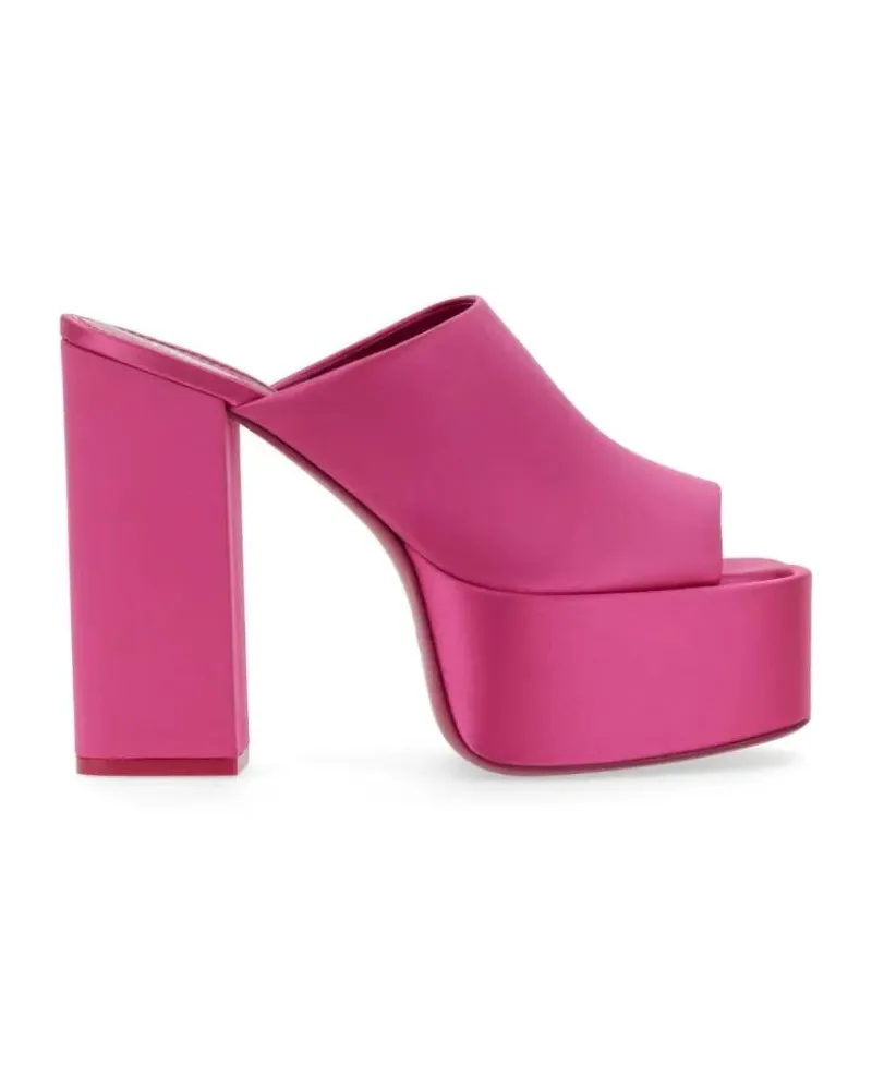 Paris Texas Slipper & Pantoletten Sasha Open-Toe Mules With Wide Strap pink Rosa