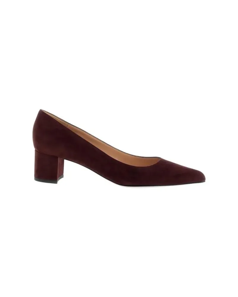 Gianvito Rossi Hohe Schuhe Brown Suede  Pumps With Block Heel schwarz Schwarz