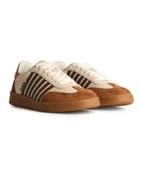 Dsquared2 Sneakers Boxer' Ivory Leather Sneakers Braun