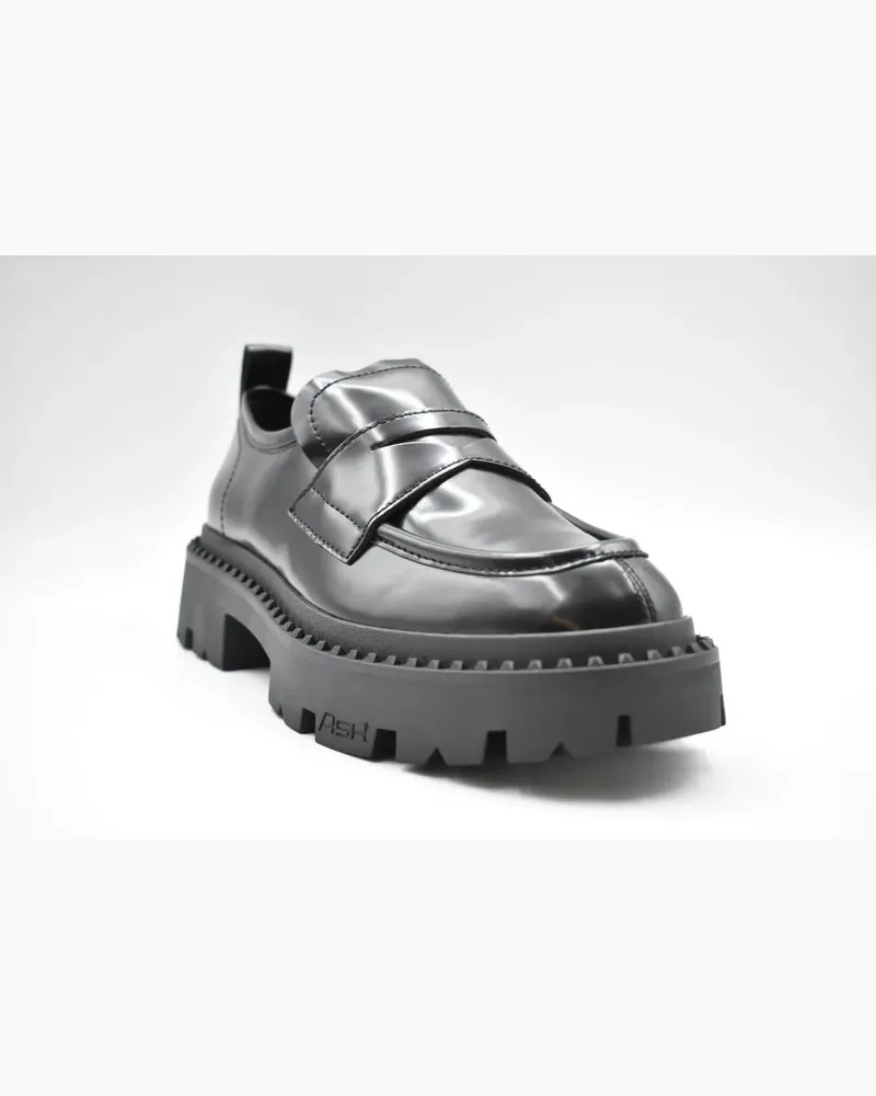 ash Laced Flat Shoes With Design grau Grau