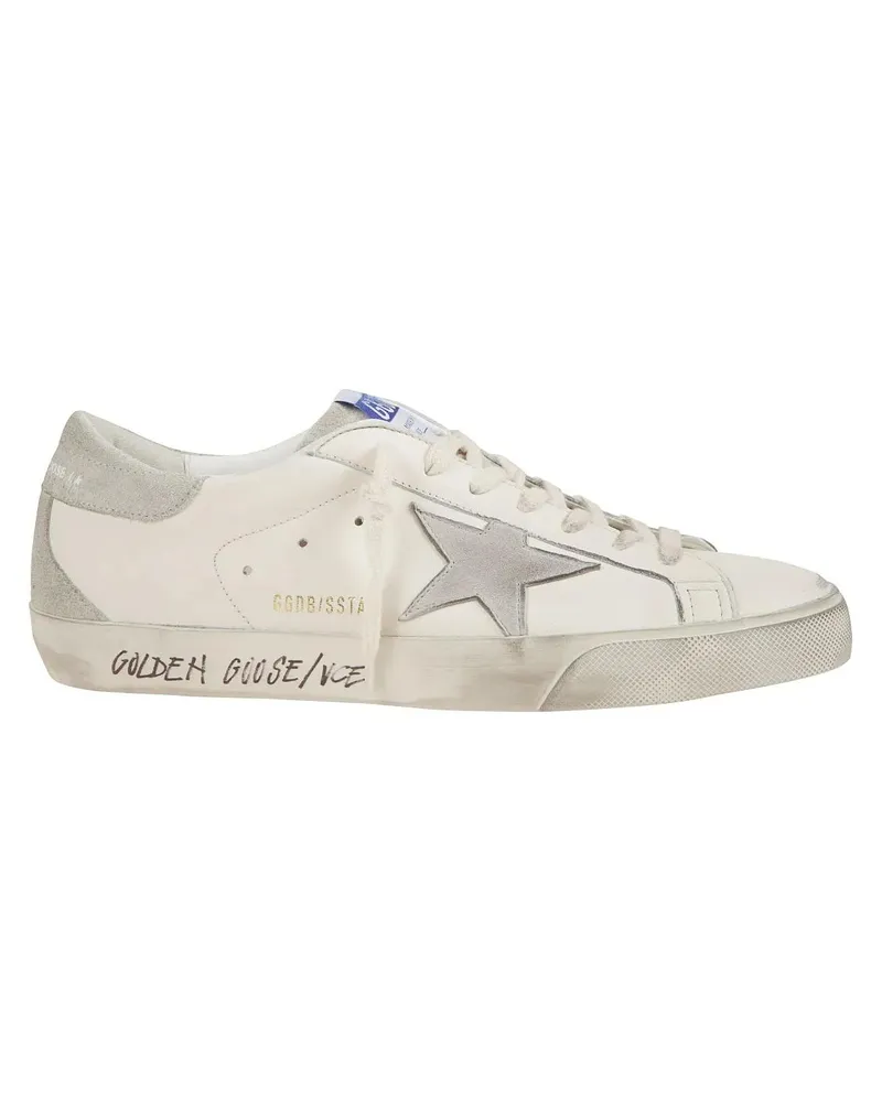 Golden Goose Low-Top Sneaker Leather Sneakers With Suede Inserts weiß Weiß