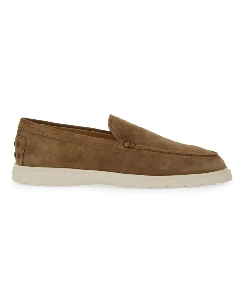 TOD'S Loafer Leather Slipper Loafer braun Braun
