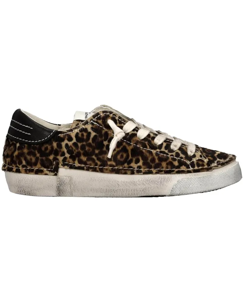 Philippe Model Low-Top Sneaker Leopard Print Low-Top Sneakers beige Beige