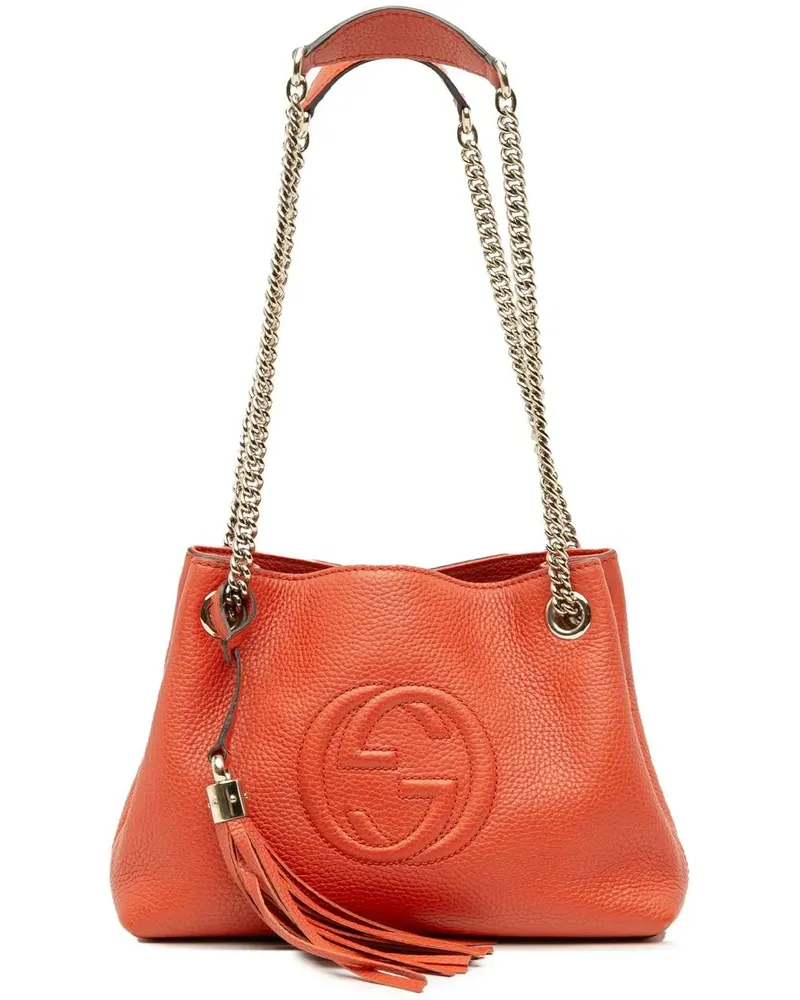 Gucci Shopper Small Leather Soho Chain Tote orange Orange