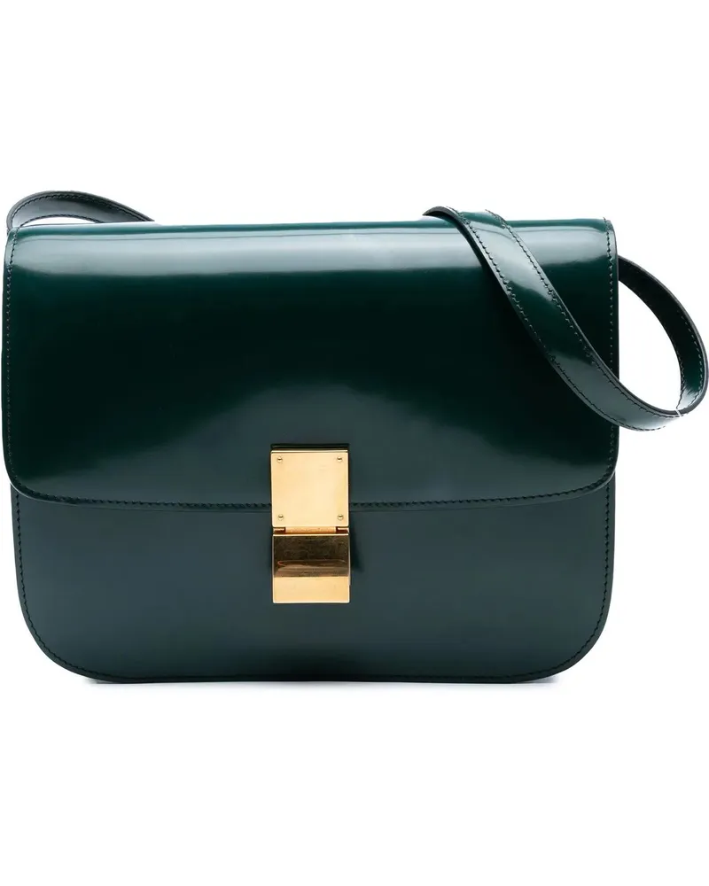 Celine Hobo Bags Medium Patent Classic Box grün Grün