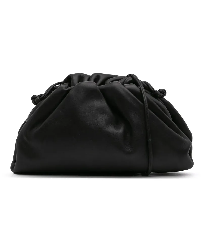 Bottega Veneta Hobo Bags Lambskin The Mini Pouch Crossbody schwarz Schwarz