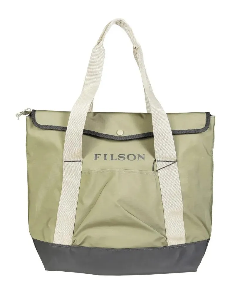 Filson Hobo Bags Textured Flap-Closure Shoulder Bag With Adjustable grün Grün