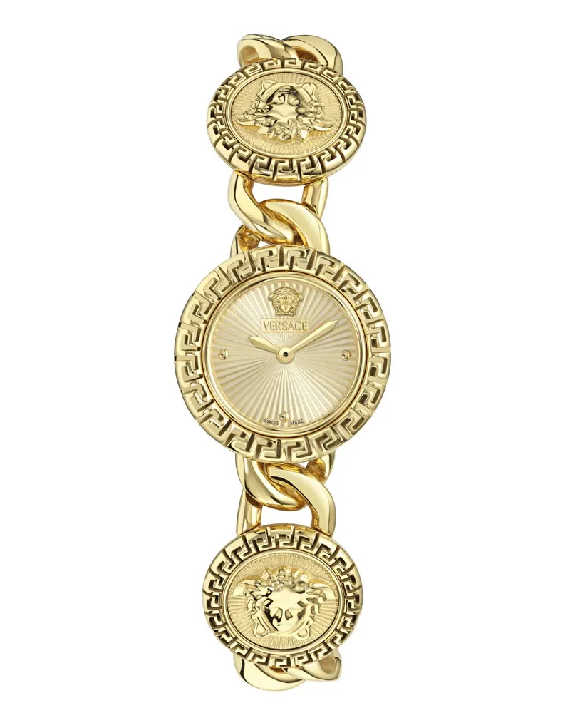 Versace Uhr Quarz-Analoguhr La Greca Stud Icon gold Gold