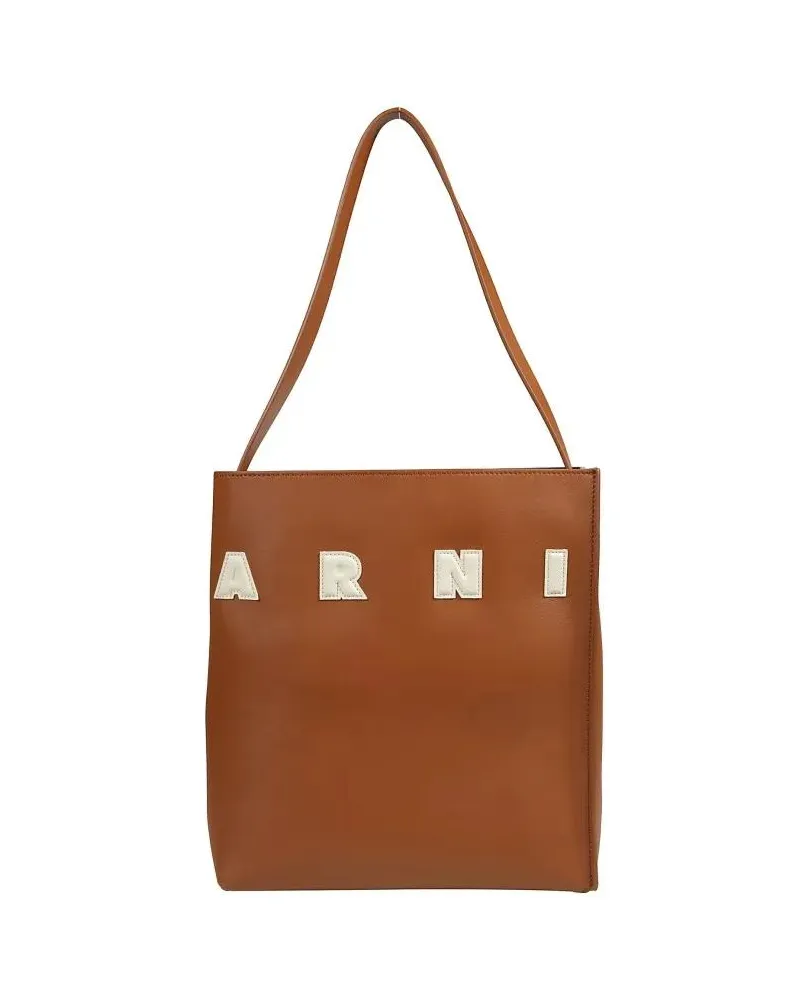 Marni Hobo Bags Signature Top-Handle Bag braun Braun