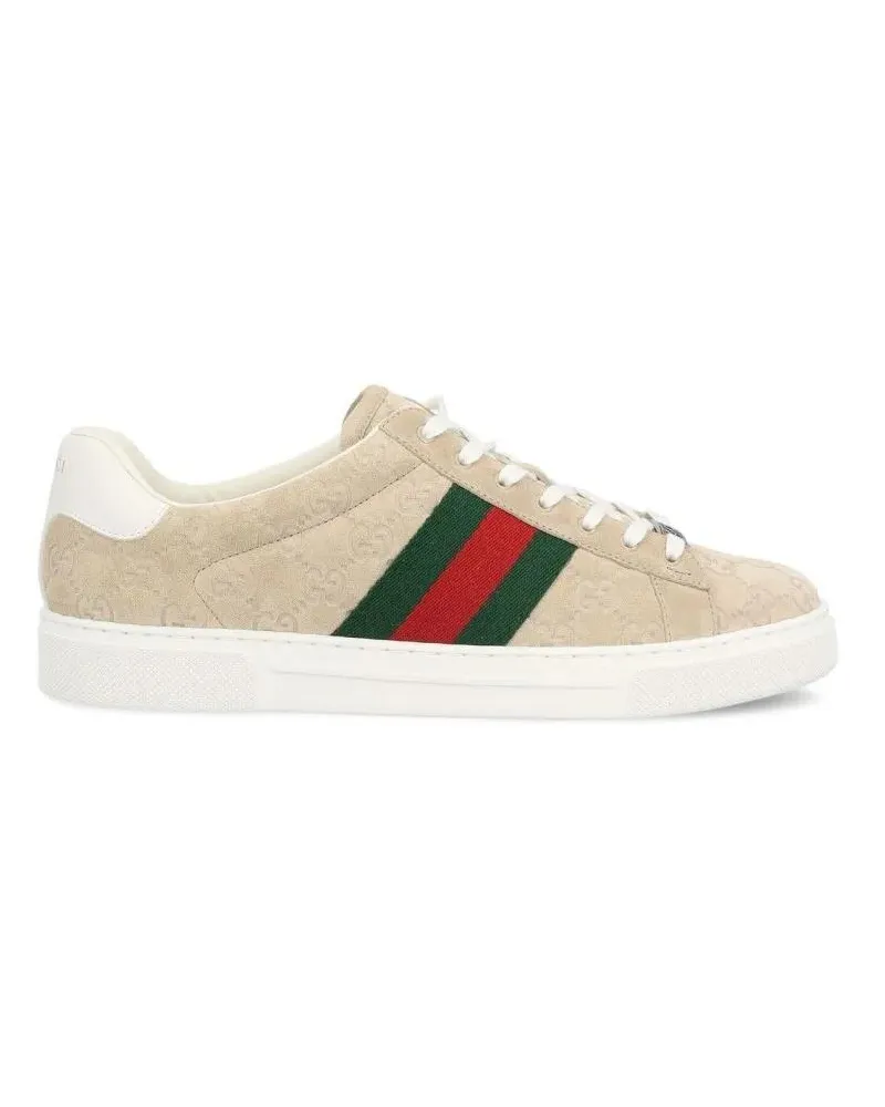 Gucci Low-Top Sneaker  Ace Sneaker With Web Detail beige Beige