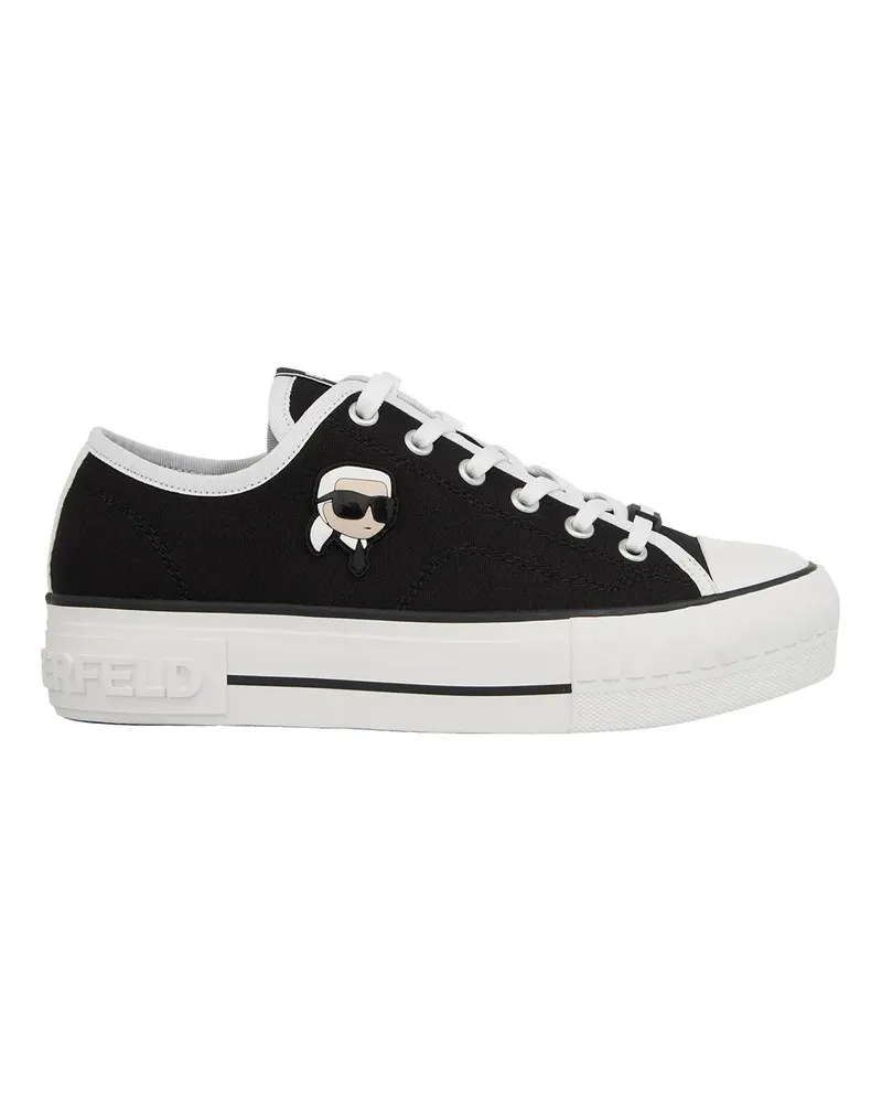 Karl Lagerfeld Low-Top Sneaker Kampus Max Nft Patch Lo Lace schwarz Schwarz