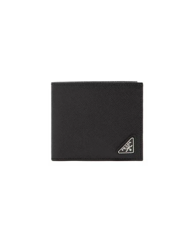 Prada Portemonnaies Saffiano Leather Wallet schwarz Schwarz