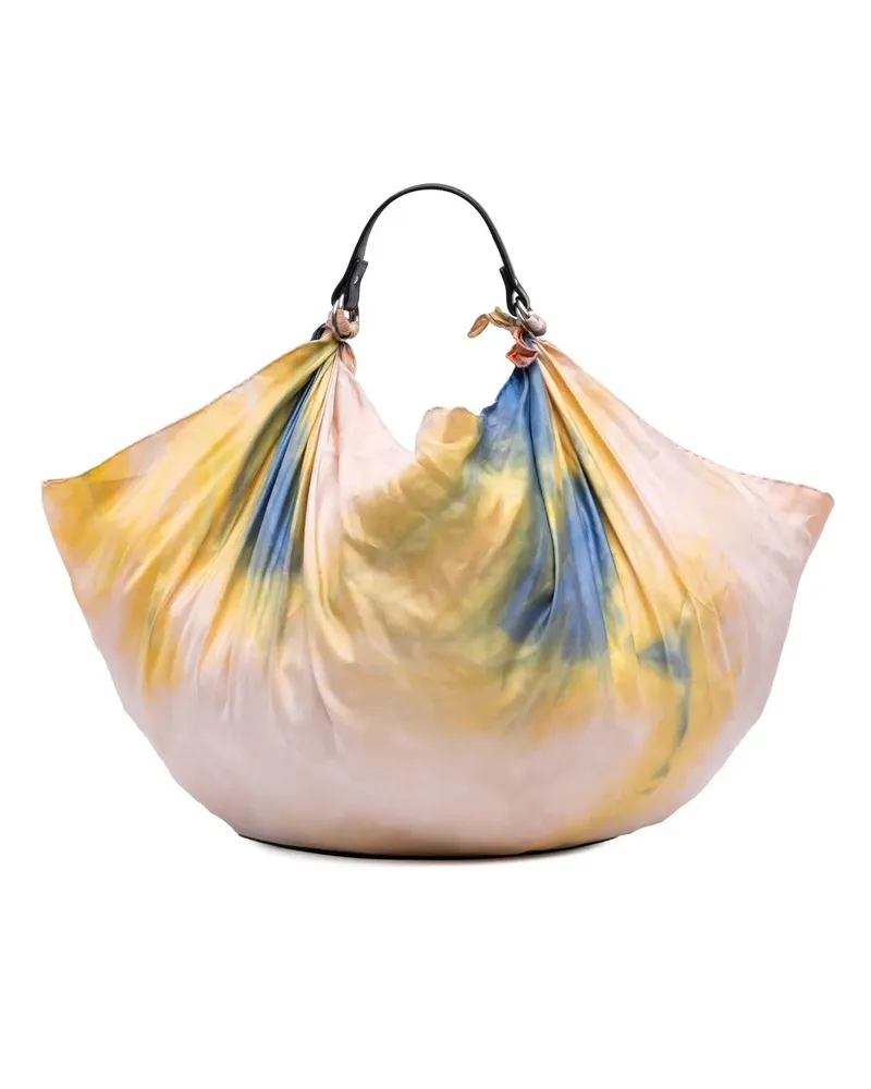 Celine Hobo Bags Silk Scarf Bag rosa Gold