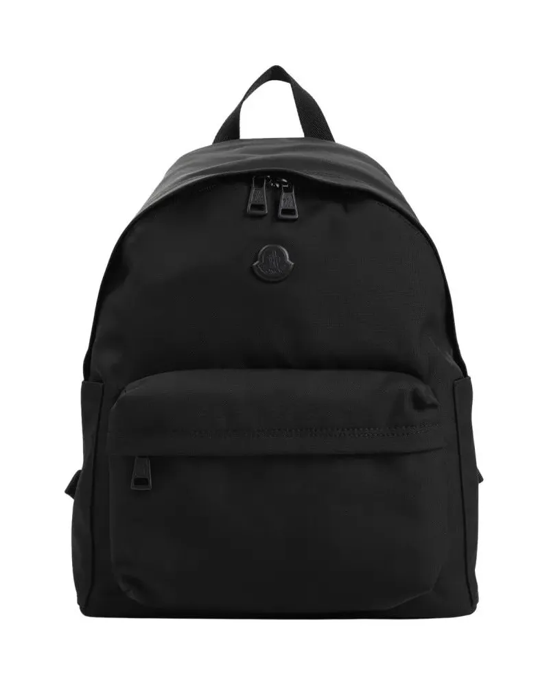 Moncler Rucksäcke Minimalist Black Backpack schwarz Schwarz