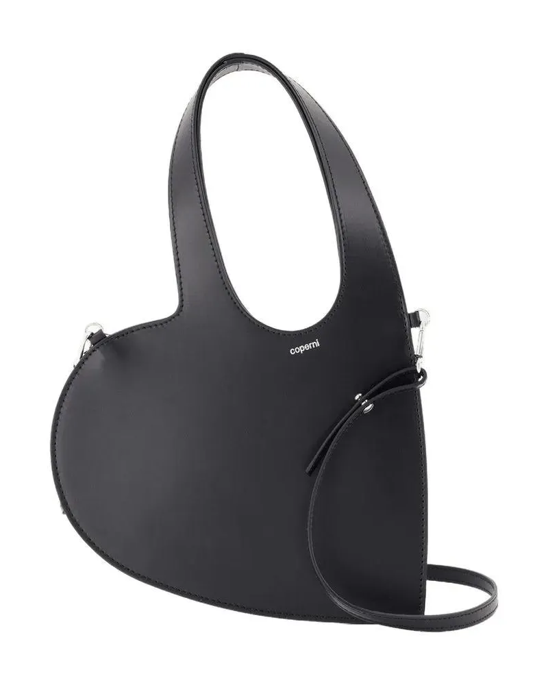 COPERNI Hobo Bags Baby Heart Crossbody - Leather - Black schwarz Schwarz