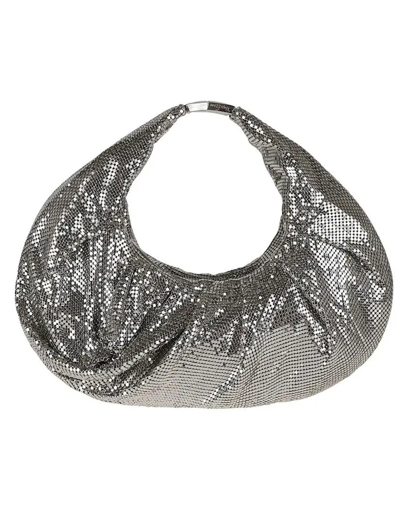 Benedetta Bruzziches Hobo Bags Metal Mesh Shoulder Bag grau Grau