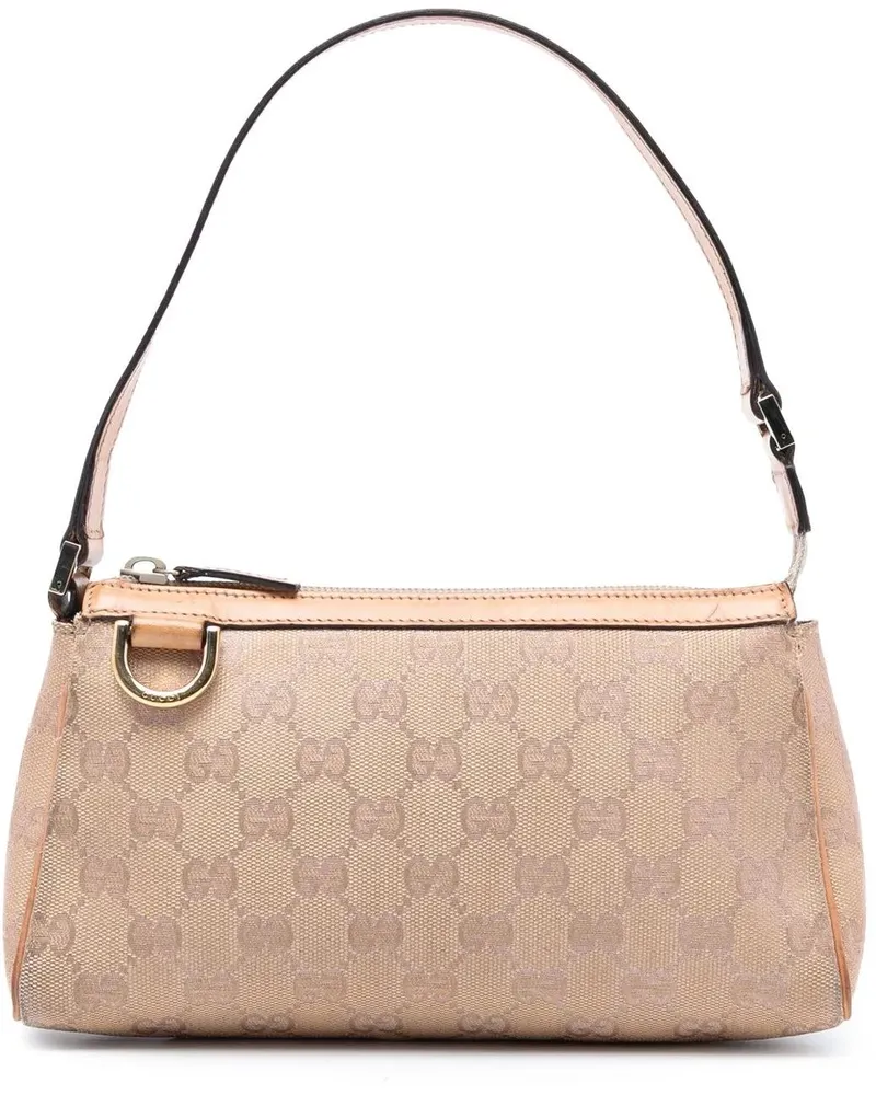 Gucci Crossbody Bags GG Canvas Abbey D Ring Pochette braun Braun