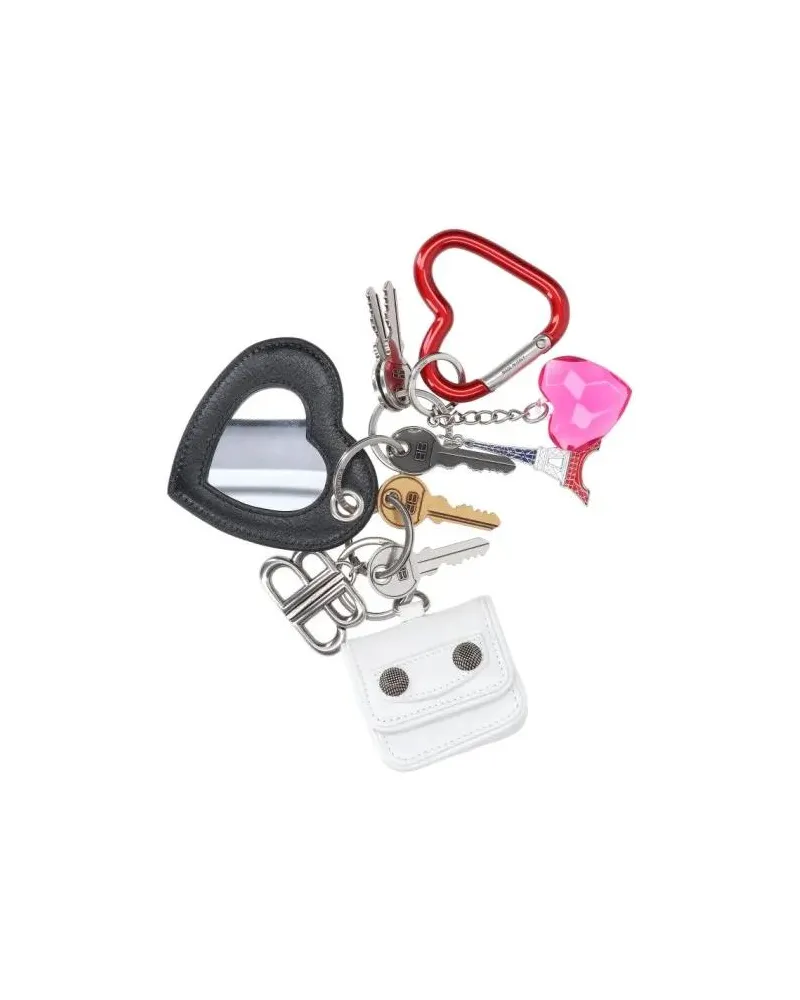 Balenciaga Schlüssel- & Taschenanhänger Multicolor Charm Keychain With Carabiner multi Mehrfarbig