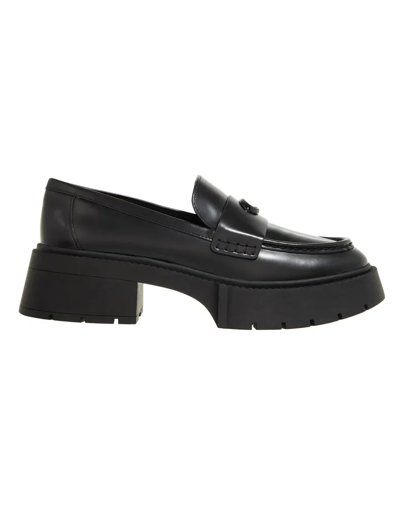 Coach Loafer Leah Platform Leather schwarz Schwarz