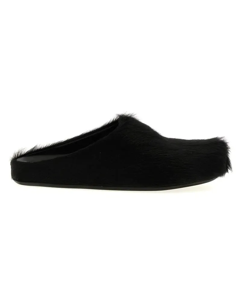 Marni Loafer 'Fussbett' Sabots schwarz Schwarz